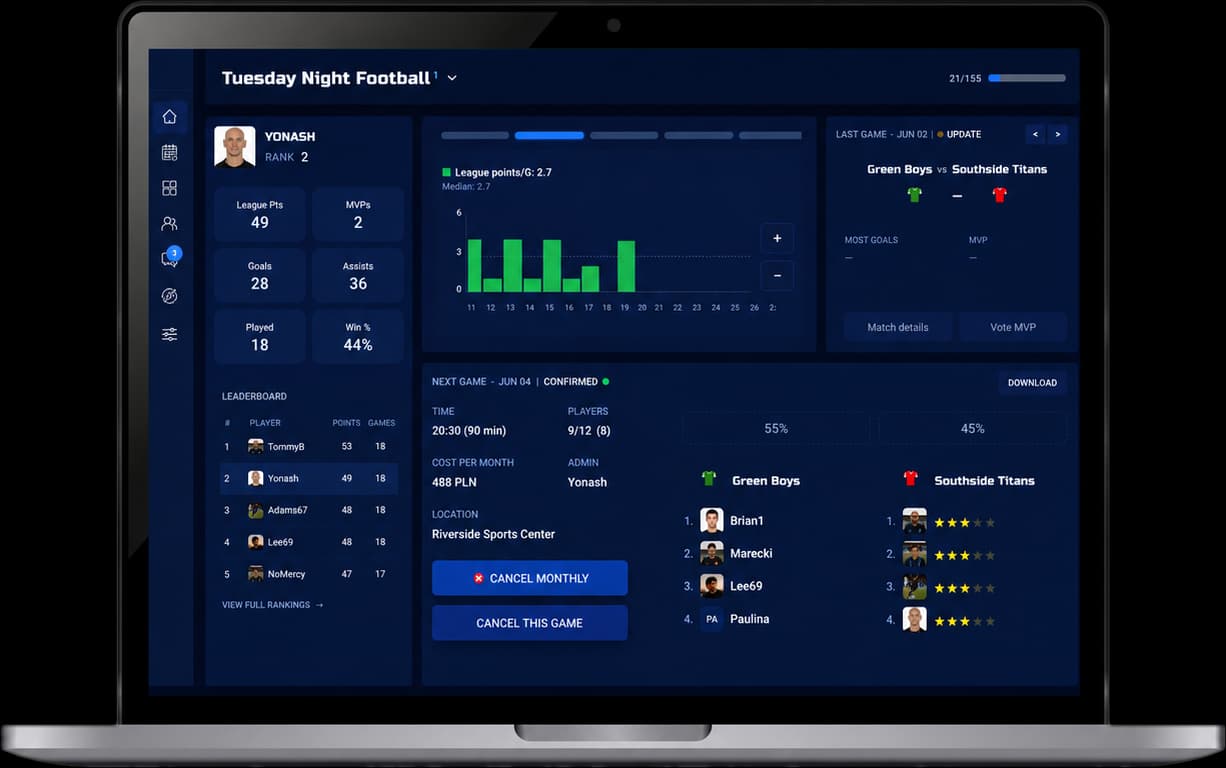 Kompetr laptop app preview